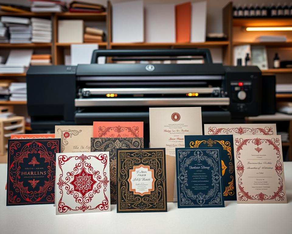 Druckoptionen für Einladungskarten Druckoptionen für Einladungskarten