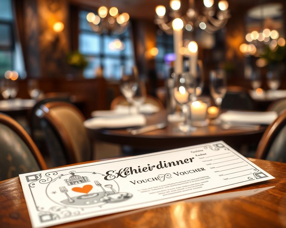 Erlebnisdinner Gutschein Design Erlebnisdinner Gutschein Design